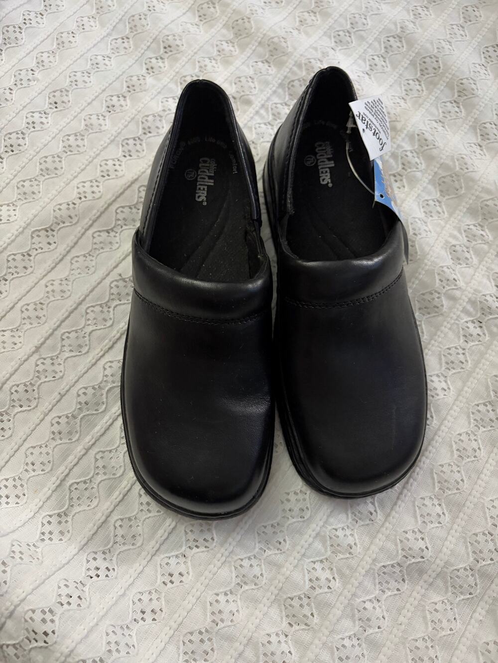 NWT Cobbie Cuddlers Black Slip On Comfort Shoes Women's 7.5 Casual Loafers